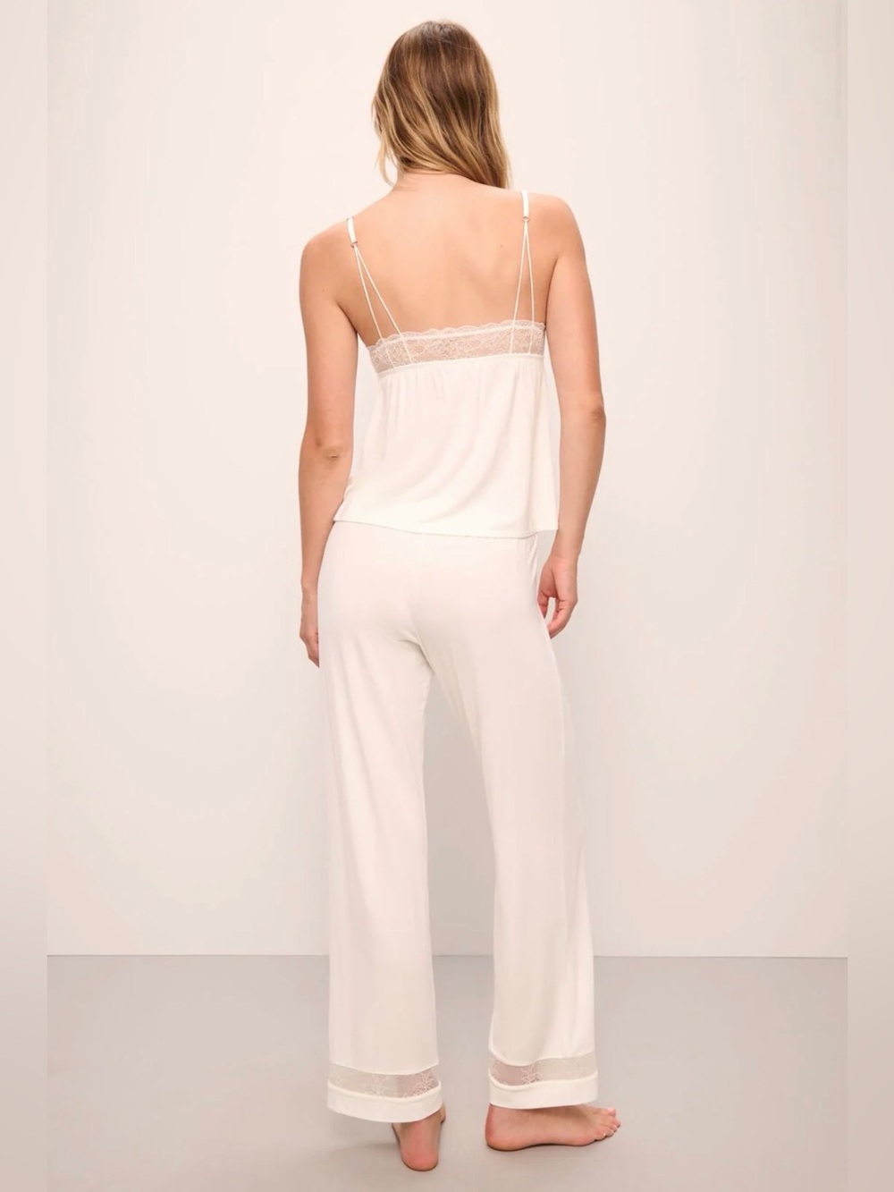 NWT Eberjey Mia TENCEL™ Modal Cami & Pant PJ Set in Ivory Size Medium - Picture 4 of 8